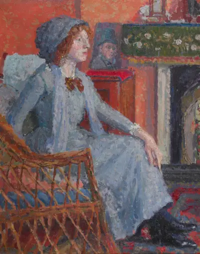The artist’s wife, Mornington Crescent av Spencer Frederick Gore