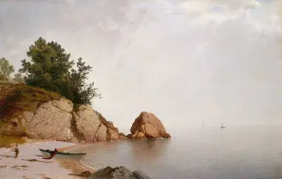 Beach at Beverly av John Frederick Kensett