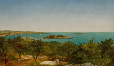 Contentment Island av John Frederick Kensett