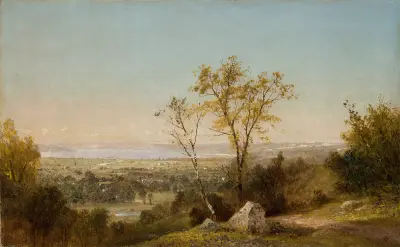 Lake Champlain av John Frederick Kensett