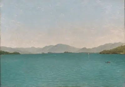 Lake George, Free Study av John Frederick Kensett
