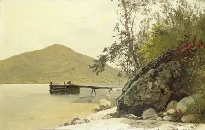 Landning vid Sabbath Day Point av John Frederick Kensett