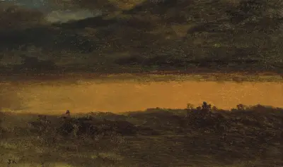 Rött landskap av John Frederick Kensett
