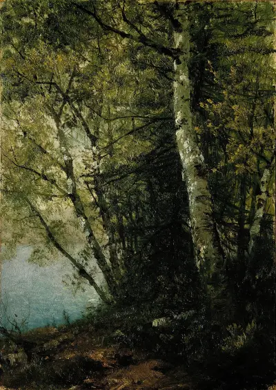 Studie av bokar, John Frederick Kensett