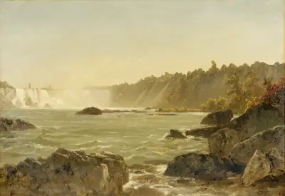 View of Niagara Falls av John Frederick Kensett