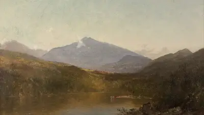 White Mountains from Shelburne, NH av John Frederick Kensett