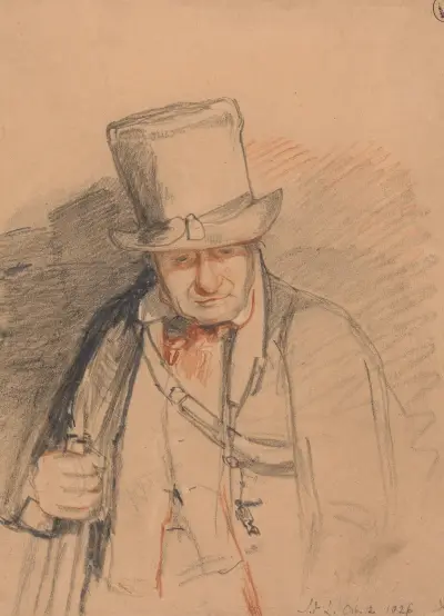 A Head Keeper, Windsor Castle av John Frederick Lewis