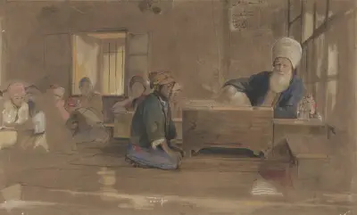 Arab School av John Frederick Lewis