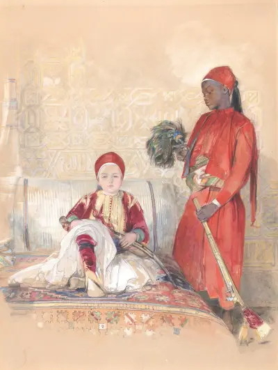 Iskander Bey och hans tjänare av John Frederick Lewis