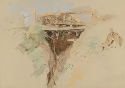 Sheikh el Belled; Kom Ombo av John Frederick Lewis