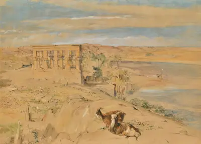 The Hypaethral Temple At Philae, Upper Egypt av John Frederick Lewis