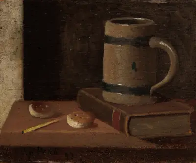 Mug,Book,Biscuits and Match av John Frederick Peto