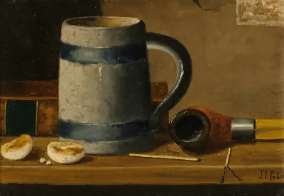 Still Life with Mug and Pipe av John Frederick Peto