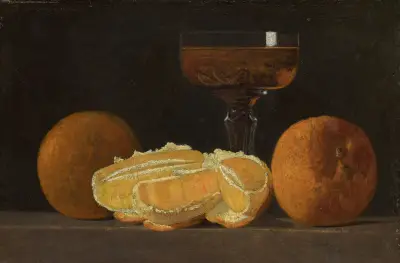 Still Life with Oranges and Goblet of Wine av John Frederick Peto