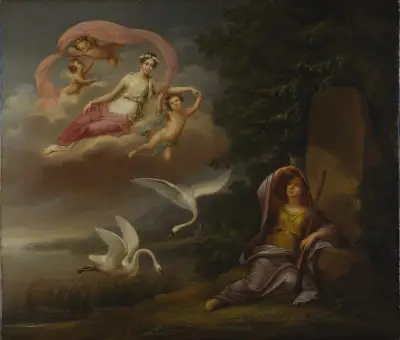 Allegory of the arrival of Crown Princess Josefina in Sweden av Fredric Westin