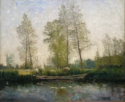 Seine. Motiv från Saint-Germain av Carl Fredrik Hill