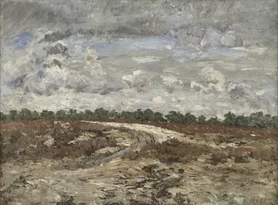 Vildmark i Fontainebleauskogen av Carl Fredrik Hill