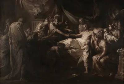 Germanicus död av Heinrich Friedrich Füger