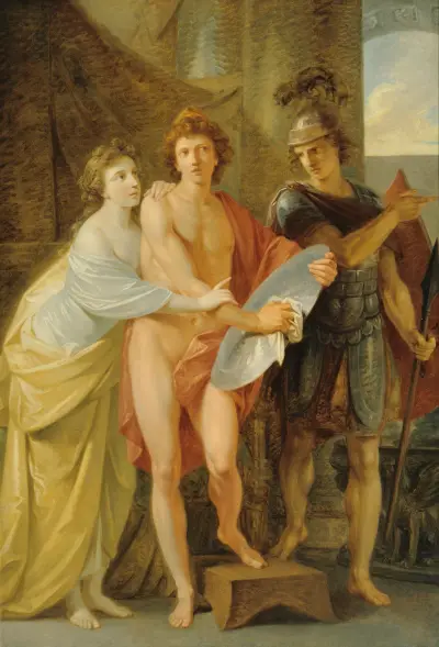 Hektors avsked från Andromache av Heinrich Friedrich Füger