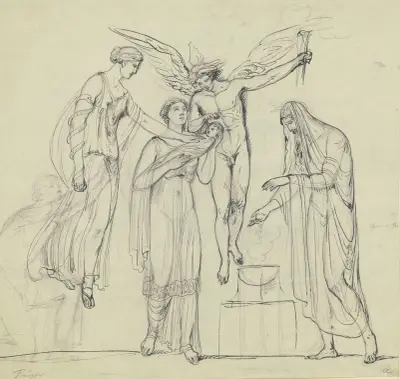 Mythological scene av Heinrich Friedrich Füger