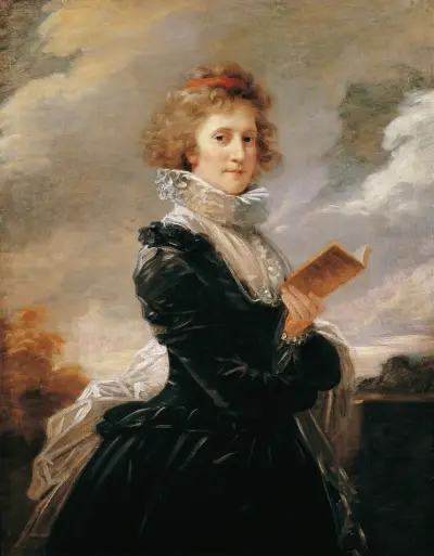 Skådespelerskan Josefa Hortensia Füger, konstnärens hustru av Heinrich Friedrich Füger