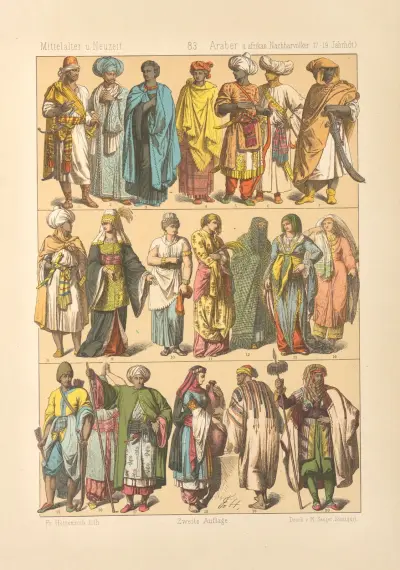 Araber u Afrikan Nachbarvölker 17-19 Jahrhdt av Friedrich Hottenroth