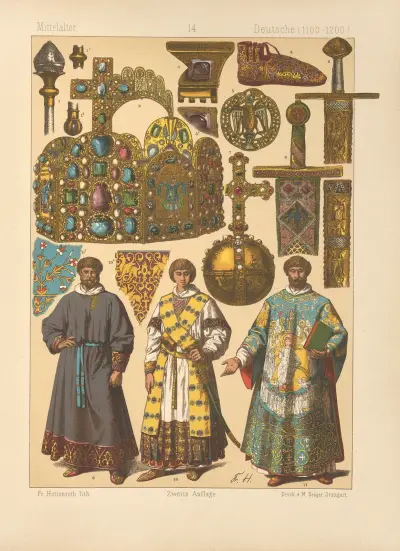Německé kroje, 1884 – Nr. 8, Friedrich Hottenroth