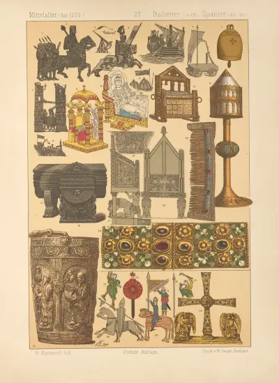 Italiener, Spanier av Friedrich Hottenroth