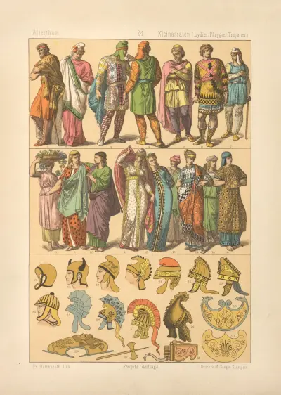 Mindreasiaten (lydier, frygier, trojaner) av Friedrich Hottenroth