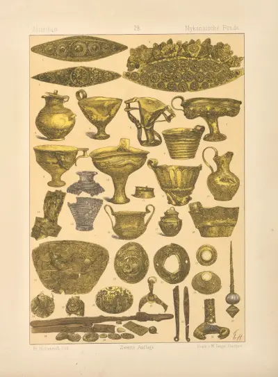 Mykenska fynd av Friedrich Hottenroth