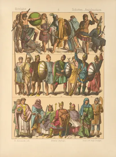 Schotten. Angelsachsen av Friedrich Hottenroth