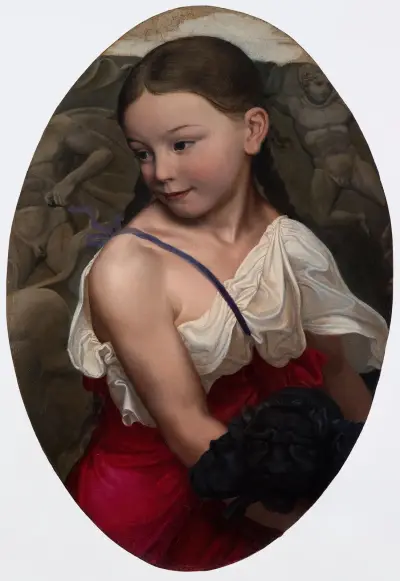 Portrait of the Artist’s Daughter, Susanne av Karl Friedrich Schinkel