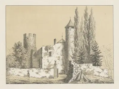 La Tour de Peilz av Johann Friedrich Wagner
