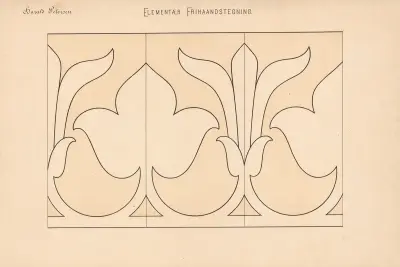 Elementär frihandsteckning pl. 15 av Harald Frithjof Petersen