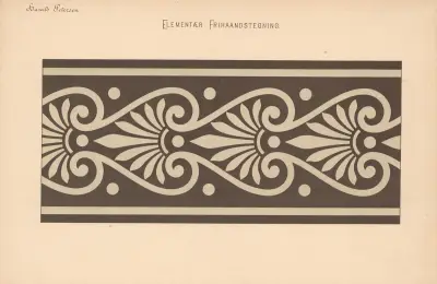 Elementär frihandsteckning pl. 27 av Harald Frithjof Petersen