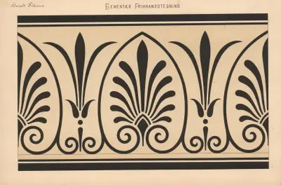 Elementär frihandsteckning pl. 31 av Harald Frithjof Petersen