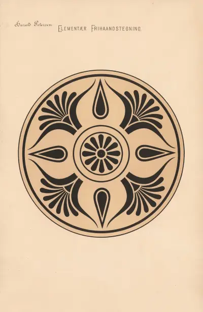 Grundläggande frihandsteckning pl. 36 av Harald Frithjof Petersen