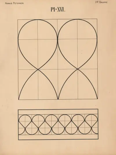 Enkel frihandsteckning vol.1 pl.16 av Harald Frithjof Petersen