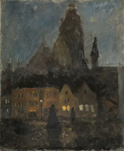 Evening in Dieppe av Frits Thaulow