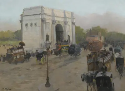 Marble Arch, London av Frits Thaulow