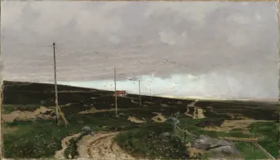On the coast. Motif from Jaeren, Norway av Frits Thaulow