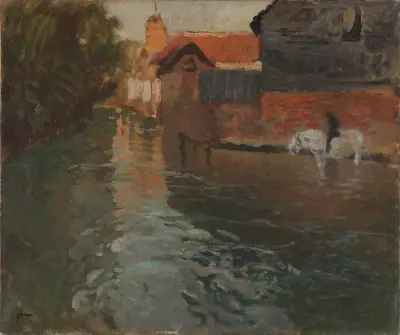 River in northern France, Frits Thaulow