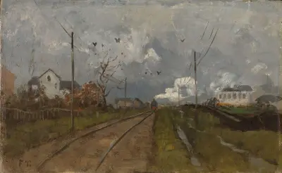 The Train is arriving, Frits Thaulow