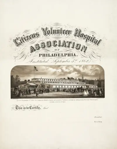 Citizens Volunteer Hospital Association of Philadelphia, grundad 5 september 1862 av James Fuller Queen