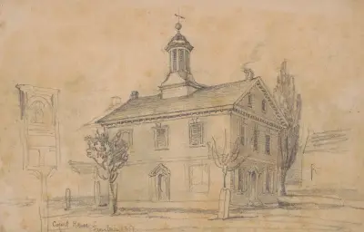 Court house, Sunbury av James Fuller Queen