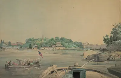 Fairmount [Waterworks on the Schuylkill River, Philadelphia, Pa.] av James Fuller Queen