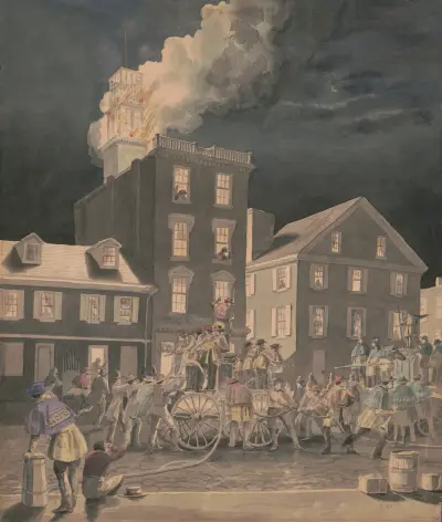 Fire in Philadelphia av James Fuller Queen