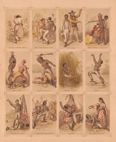 Die Reise eines Sklaven von der Plantage zum Schlachtfeld von James Fuller Queen