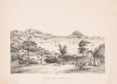 Macao från Penha Hill av James Fuller Queen