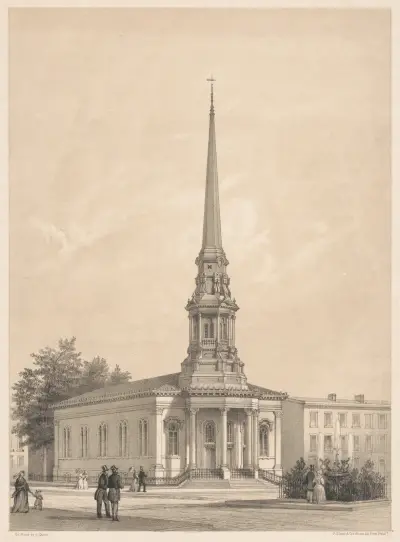 The Fourth Baptist Church, N.W. corner of Fifth & Buttonwood Streets, Philadelphia av James Fuller Queen